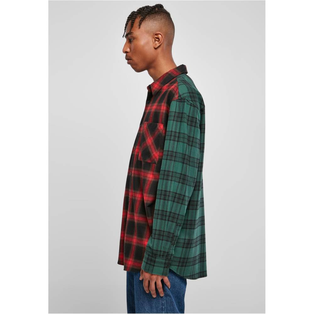Urban Classics - Oversized Mix Check Chemisier - Multicolore